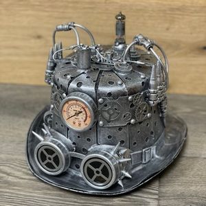 Steampunk Hat - Unisex- Silver/Pewter - NWT!